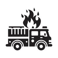 Fire Engine Vehicle Icon Design vector
