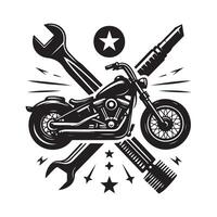 Chopper silhouette design vector