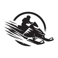 Snowmobile sketch design vector