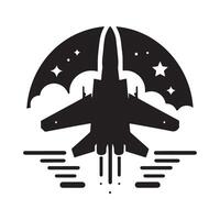 warplane silhouette design vector