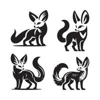 cute fennec fox image vector