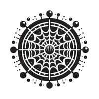 spider web symbol vector