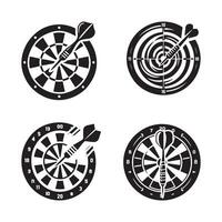 dartboard target silhouette image vector