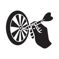 dartboard bull's eye target art vector