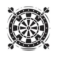 dartboard bull's eye illustration vector