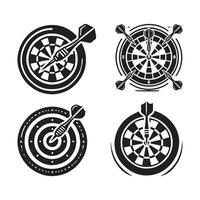 dartboard bull's eye illustration white background vector