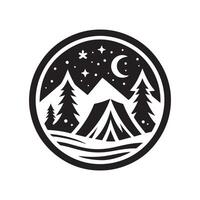 winter snow silhouette scene artwork vector