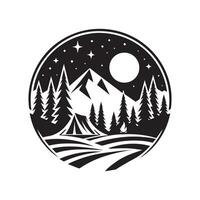 winter snow silhouette seasonal design vector