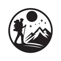 hiking vectors silhouette artwork image