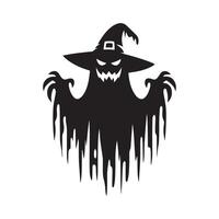 haunted silhouette halloween image vector