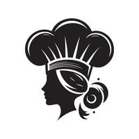 Modern Chef Cap Clipart vector
