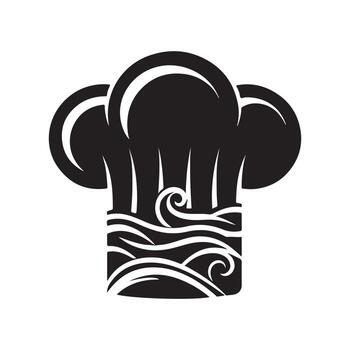 batería de cocina cocinero sombrero modelo vector