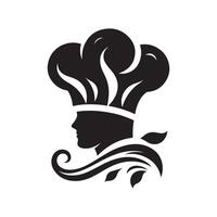 Chef Hat Outline Art Graphic vector