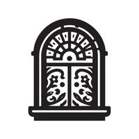 Abstract Windoor Icon vector