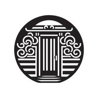 Minimalist Door Design vector