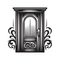 Minimal Door Icon Design vector