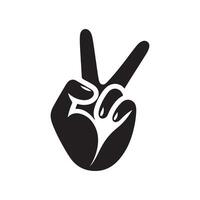 Victory Hand Gesture Design vector