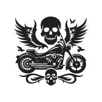 Motorcycle Skulls Art Design vector