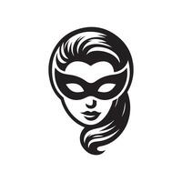 Japanese mask hacker vector
