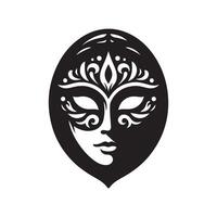Japanese Tengu hacker symbol vector