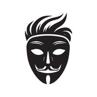 Hacker mask Tengu graphic vector