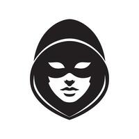 Tengu hacker mask graphic vector
