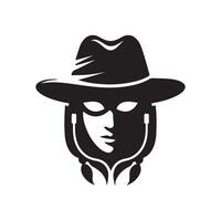Tengu hacker mask graphic design vector