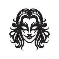 Joker mask illustration vector
