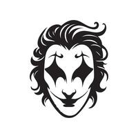Joker mask character vector