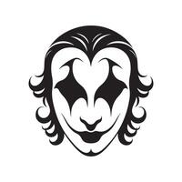 Joker mask custom design vector