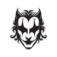 Joker mask design vector