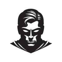 Superman face mask vector