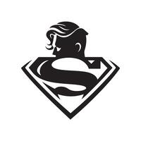Superman face mask graphic vector