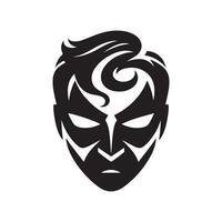 Superman character mask vector