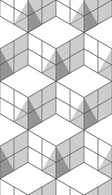 glass window geometric seamless pattern