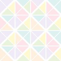 Seamless geometric pattern in pastel colors vector