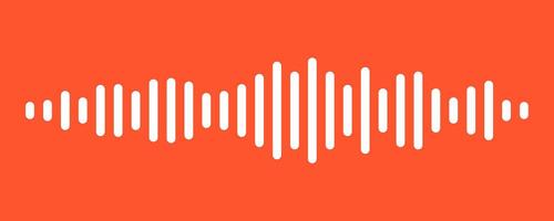 Sound audio waves of equalizer. Audio frequency bars, sound waveform, music visualization, EQ pattern, digital sound signal, dynamic audio spectrum, abstract audio design. vector