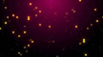 Abstract red background with blinking pixels. video