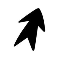 Cursor icon on white background for graphic and web design. Simple sign. Internet concept symbol for website button or mobile app vector