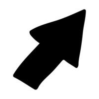 Arrow Pointer Icon. Flat Color Design. Illustration. vector