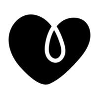 Blood drop flat icon, graphics, a solid pattern on a white background, eps 10. vector