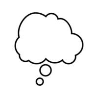 Speech bubble icon over white background, line and fill style, illustration sign or symbol design. vector