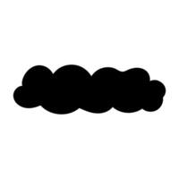 Clouds icon. illustration isolated on white background. Flat style. vector
