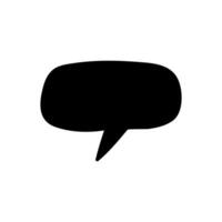 Speech bubble icon. Dialog symbol. Flat design. vector