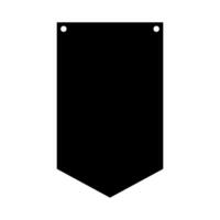 Blank label icon. illustration. Black on white background. vector