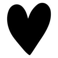 Heart icon illustration. Simple illustration of heart icon for web design isolated on white background vector