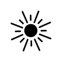 Sun icon flat template design trendy on white background for web and mobile app design, Sun logo concept vector