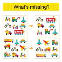 Mats missing fun task for kids vector