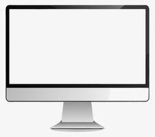 Large Flat Screen Display with Slim Profile vector