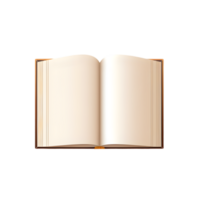 Transparent background open book icon isolated minimal design for creative projects graphic content png